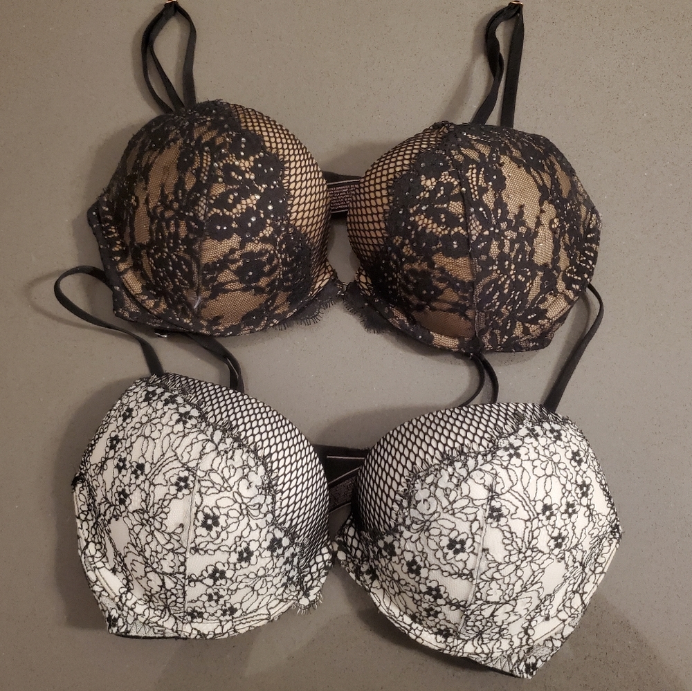 2 Like New Victoria Secret Bras 34C